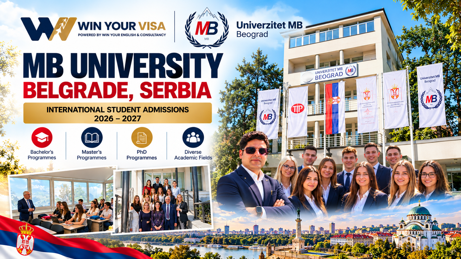 MB University Belgrade, Serbia: Courses, Admission & Visa Guide for Indian Students (2026–27)