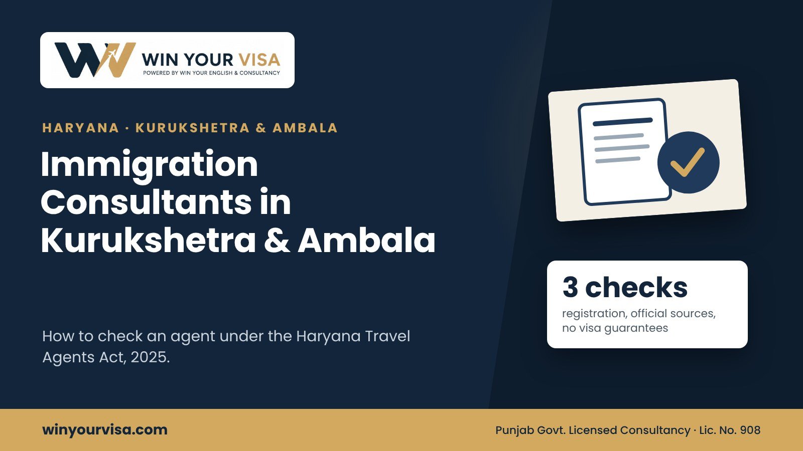 Immigration Consultants in Kurukshetra and Ambala (2026)