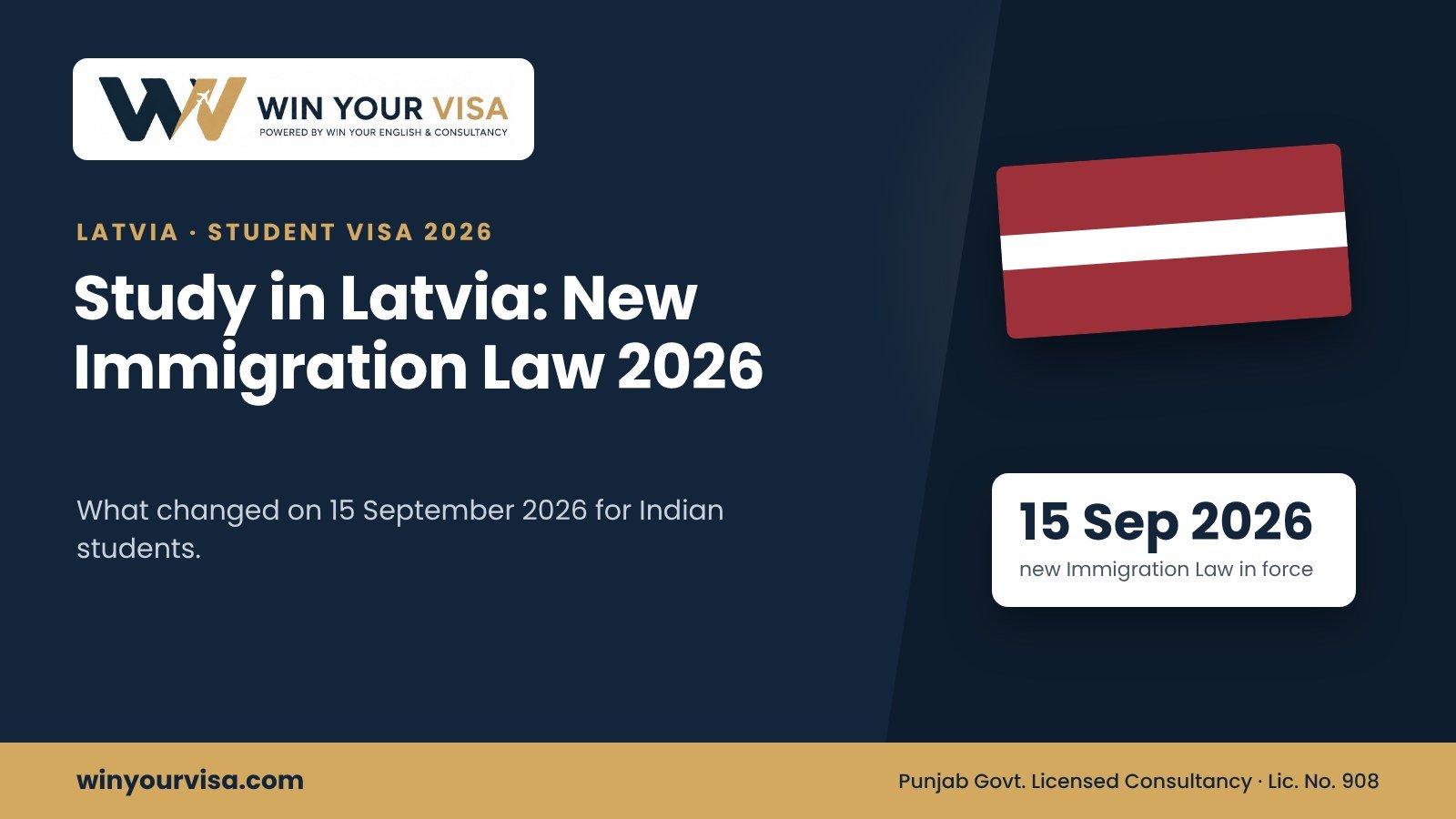 Study in Latvia 2026: New Immigration Law for Indian Students